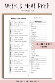 Pin On Meal Planning Printables