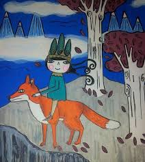 Fox Ride Art My Arts Painting