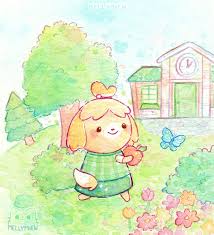 Isabelle Melinda By Mellymiew 3 Animalcrossing Acnl Cute Watercolor Art Traditional Dra Cute Animal Drawings Kawaii Cute Animal Drawings Animal Crossing