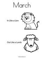 This packet goes along with the book in like a lion, out like a lamb by marion dane bauer. March Coloring Pages Twisty Noodle