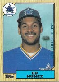 2017 Topps Ed Nunez BLUE 1987 REDISCOVER TOPPS