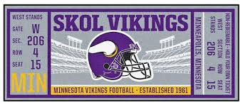 · 2) what stadium did the vikings play in for their first 20 seasons? Fanmats Nfl Minnesota Vikings Nfl Minnesota Vikingsticket Runner Team Color One Size Area Rugs