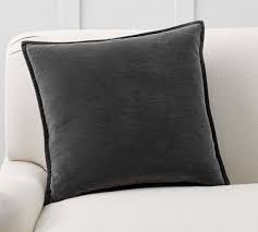 Shop brenner charcoal velvet pillow. Washed Velvet Pillow Covers Pottery Barn
