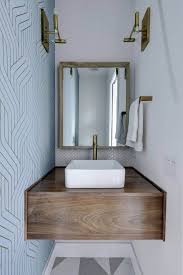 What is a floating bathroom vanity? 50 Picture Perfect Powder Rooms In 2021