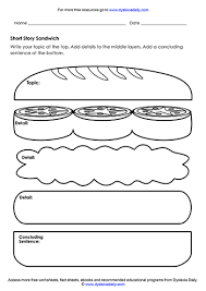 Free Worksheets Graphic Organisers Dyslexia Daily