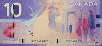His image will remain in circulation on one of the other, less circulated notes. 10 Dollars Canada Numista