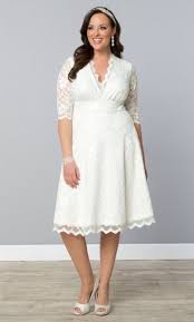 Bella Lace Dress Knee Length Wedding Dress Plus Size Wedding Gowns Wedding Dresses Plus Size