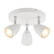 Modern 3 Light Led Round Ceiling Spotlight Fitting In White From Lights 4 Living Ceiling Spotlights Led Ceiling Spotlights Ceiling Lights