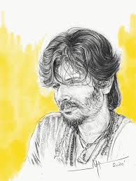 Jiiva Actor Male Sketch Art Actors