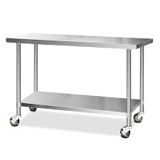 Check spelling or type a new query. Cefito Stainless Steel Kitchen Benches Work Bench Food Prep Table Wheels Buy Stainless Steel Benches 9350062085592
