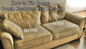 fix saggy couch cushions for cheap