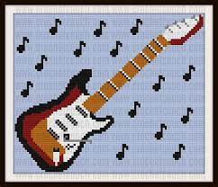 The book link above is an affiliate link through amazon and if you purchase. Guitar C2c Graph Guitar 1 Afghan Guitar Corner To Corner Guitar Crochet Pattern Crochet Music C2c Crochet Pattern Free Cross Stitch Bookmarks