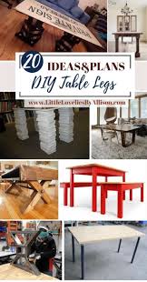 Country sheraton tavern coffee table leg 2.25 x 18. 20 Diy Table Legs Plans Do It Yourself Easily