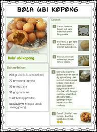 Bola Ubi Kopong Resep Sederhana Makanan Dan Minuman Resep Makanan Penutup
