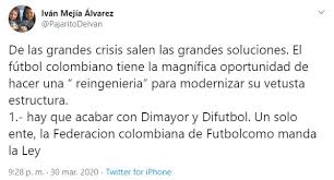 Enviamos nuestras condolencias a su familia, allegados y a patriotas fútbol club. Las 3 Propuestas De Ivan Mejia Para Salvar El Futbol Colombiano