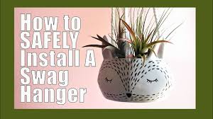 The weight of the plant; How To Hang A Plant From Your Ceiling Plant Hanger Youtube