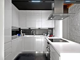 Don't be fooled by the word modern. White Black Kitchen Design High Gloss Cabinets Ceiling Modern Ideas Photos Decorpad