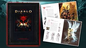 The text says something like: Diablo Art Book Featuring Diablo 4 Now On Sale For 50 Off Gamespot