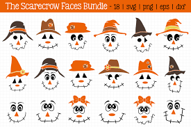 Create cool crafts using our editable svg cutting files & png images! Scarecrow Faces Bundle Graphic By All About Svg Creative Fabrica