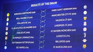 Show all leagues uefa champions league uefa europa league english fa cup english premier league major league soccer german bundesliga italian serie a spanish copa del rey spanish. Uefa Champions League Draw Knockout Fixtures 2020 Announced Football News Al Jazeera