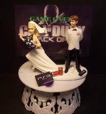 Call of duty gift cake cameron would love this birthday gifts for boys birthday presents for teens birthday gifts. Gamer Funny Wedding Cake Topper Game Over Video Game Gaming Etsy