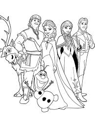 Frozen is a disney story centers fearless optimist princess anna, who embarks on a perilous journey to save her kingdom from a curse conjured by her older sister, queen elsa.along the way, she partners up with a misanthropic mountain man kristoff, his trusty reindeer sven, and an enchanted snowman olaf with dreams of experiencing summer. 40 Frozen Coloring Pages Ideas Frozen Coloring Pages Frozen Coloring Coloring Pages