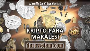 Dinde Kripto Para Nedir Caiz Midir Darusselam Islami Ilim Ve Fikir Portali