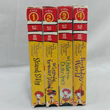 Small hole in upper right corner. Wacky Adventures Of Ronald Mcdonald Vhs Lot Of 4 Tapes Birthday Space Island 1 4 Vhs Vhstapes Videotapes Cartoons 90s M Scared Silly Birthday World Wacky
