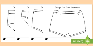 Even if it's chosen randomly or with great care, its color and type reveals a lot about its bearer. Design Your Own Underwear Coloring Sheets Teacher Made