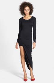 Astr Twist Wrap Asymmetrical Body Con Dress Nordstrom Asymmetrical Hem Dress Bodycon Dress Dresses