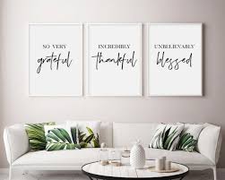 Grateful Thankful Blessed Printable So Very Grateful Etsy Guest Room Print Tumblr Room Decor Guest Room Decor