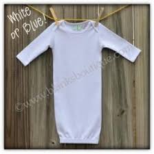 Baby Blanks Shop Blank Infant Gown Plain Sleeve With Hidden Embroidery Blanks Baby Gown Baby Embroidery