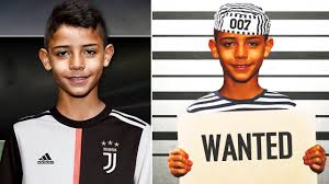 Cristiano ronaldo, georgina rodriguez and cristiano ronaldo jr walk off the pitch in cardiff after real madrid win the champions leaguecredit: Cristiano Ronaldo Jr Is Wanted By Police Ronaldo S Son Scandal Youtube