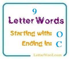 Company name list starting with a. Nine Letter Words Starting With O And Ending In C Letterword Com
