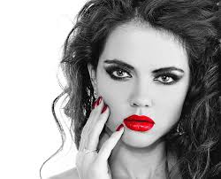 If you need more resolutions of this color, then look here at red. Hd Wallpaper Women S Red Matte Lipstick Eyes Look Girl Eyelashes Background Wallpaper Flare