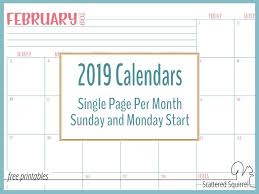 Half Size Monthly Planner Printables 2019 Calendar Calendar Printables Free Printable Calendar Monthly