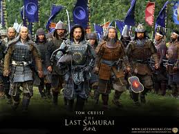 Katsumoto And His Band Of Samurai Warriors Bring Algren As A Prisoner Of War The Last Samurai Samurai Wallpaper Samurai Warrior