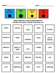 I believe its the single most helpful resource i own. Zones Of Regulation Color Sort By Maine School Counselor Tpt