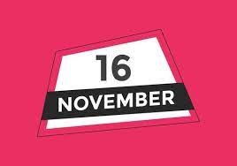 november 16 calendar reminder. 16th november daily calendar icon template. Calendar 16th november icon Design template. Vector illustration 11059144 Vector Art at Vecteezy