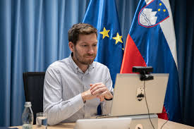 Virtual meeting of Minister for Digital Transformation Mark Boris  Andrijanič with Microsoft regional representatives