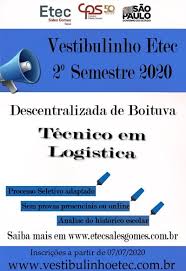A duração das provas do vestibulinho etec é de 4 horas no máximo. Vestibulinho Da Etec De Boituva Esta Com Inscricoes Abertas Para Tecnico Em Logistica Ate O Dia 21 Prefeitura Municipal De Boituva