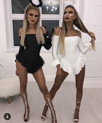 Bff Black And White Angel Costume Pin On Halloween Costumes