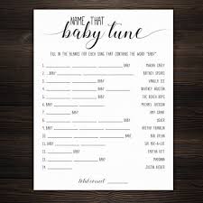 Name That Baby Tune Name The Baby Song Baby Shower Games Etsy Baby Shower Songs Baby Shower Games Unique Baby Shower Games