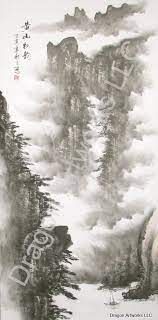 Beautiful Yellow Mountain Chinese Landscape Painting