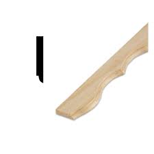 Decramold Dm S2 5 X2f 16 In X 1 7 X2f 8 In Solid Pine Wall And Cabinet Trim Moulding With Scalloped Edges 10000 Pine Walls Moldings And Trim Cabinet Trim