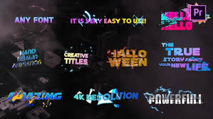 Free download title pack adobe premiere. Download Creative Colorful Titles Premiere Pro Mogrt Free Videohive After Effects Projects