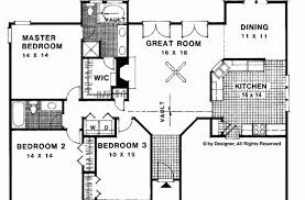 Smaller floor plans under 1500 square feet are cozy and can help with family bonding. Ranch Style House Plan 3 Beds 2 Baths 1500 Sq Ft 56 660 Floorplans Com Floor Garage Square Foot Landandplan