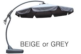 Maze Rattan Banana 3m Cantilever Parasol Garden Furniture Parasols