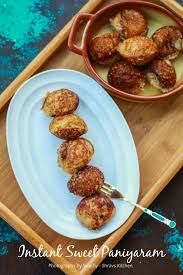 Instant Sweet Paniyaram With Idli Batter Shravs Kitchen Recipe Paniyaram Recipes Evening Snacks Recipes