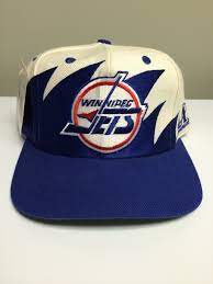 Vintage Winnipeg Jets Logo Athletic Sharktooth Snapback Hat Cap Nhl Snapback Hats Winnipeg Jets Logo Winnipeg Jets